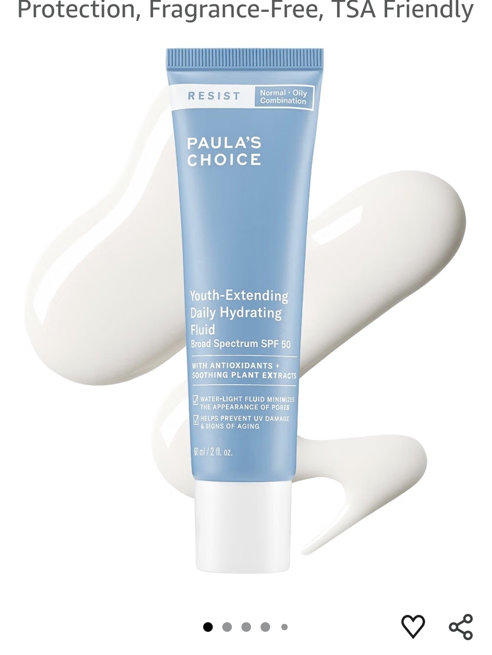 Paula's Choice Blue Daily Hydrating Fluid SPF 50 - Resist Line
